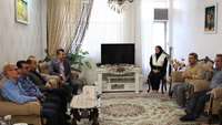 دیدار مدیر شبکه بهداشت و درمان شهرستان گرمسار با جانبار سرافراز به مناسبت هفته دفاع مقدس